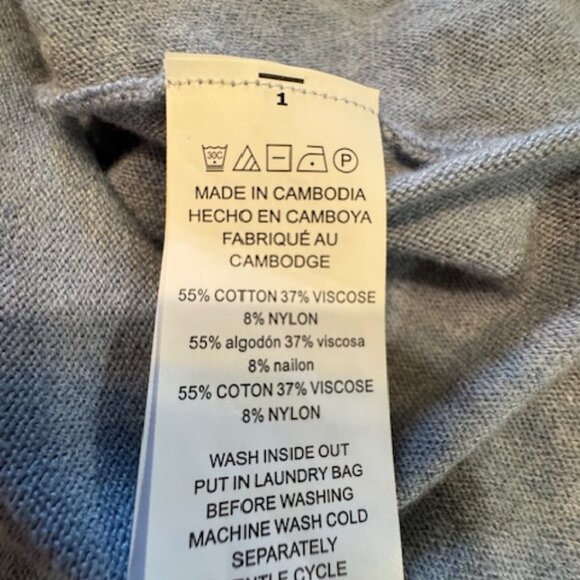 Michael Kors Sky Blue Knit Sweater Top Aesthetic Soft Cotton Blend Pullover Sz S - Picture 7 of 8